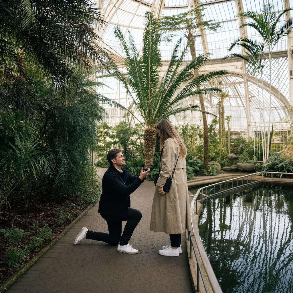 A proposal in Kew Gardens