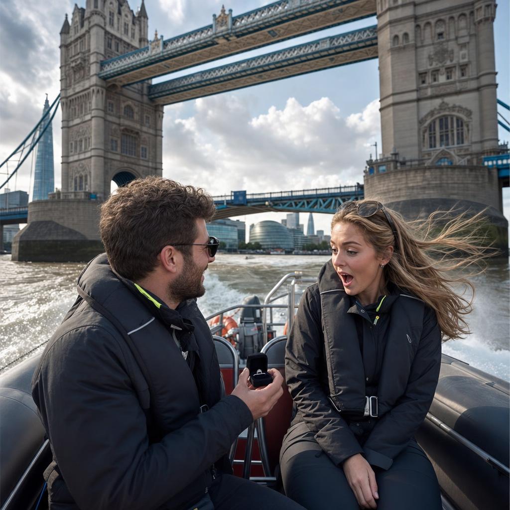 Tower Bridge Dash - Thames speedboat proposal package in London